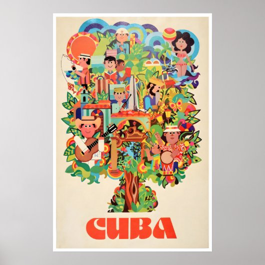 Kubaanse Kunst Cuba Reisposter Havana Print (Voorkant)