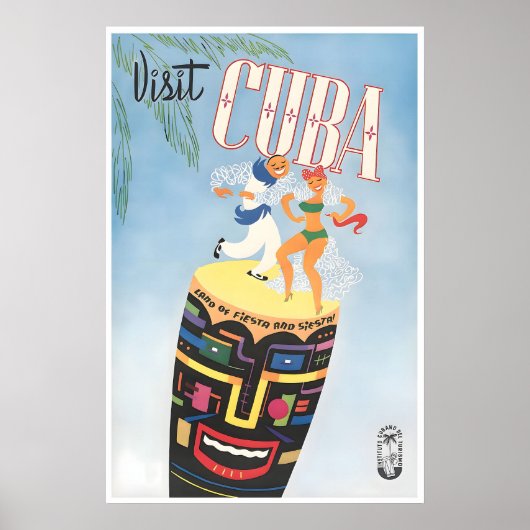 Kubaanse Reisposter Kubaanse Kunstprint Poster (Voorkant)