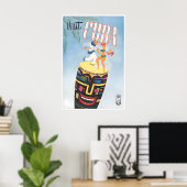 Kubaanse Reisposter Kubaanse Kunstprint Poster (Thuiskantoor)