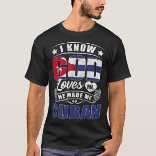 Kubaanse Vlag God Liefde Mij Cubanen T-shirt