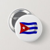 Kubaanse Vlag Knop Ronde Button 5,7 Cm (Voorkant /achterkant)