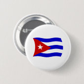 Kubaanse Vlag Knop Ronde Button 5,7 Cm (Voorkant /achterkant)