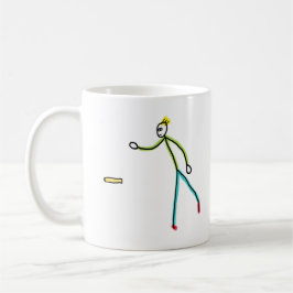 Kubb Spelende Stickman Koffiemok