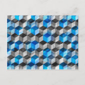Kubben van grijs en blauw briefkaart (Voorkant)