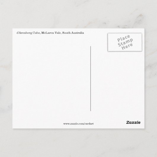 kube d'arenberg briefkaart (Achterkant)