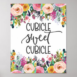 Kubicle, kantoor decor poster