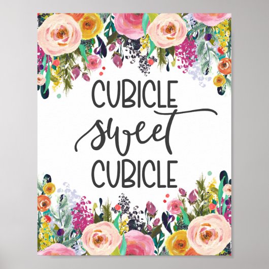 Kubicle, kantoor decor poster (Voorkant)