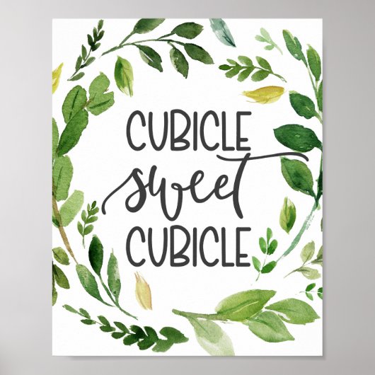 Kubicle, kantoor decor poster (Voorkant)