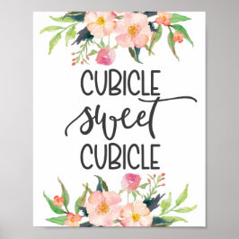 Kubicle, kantoor decor poster