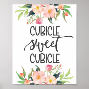 Kubicle, kantoor decor poster
