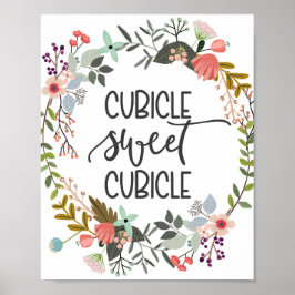 Kubicle, kantoor decor poster