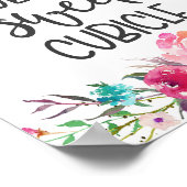 Kubicle, kantoor decor poster (Hoek)