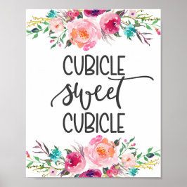 Kubicle, kantoor decor poster