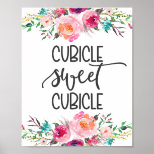 Kubicle, kantoor decor poster