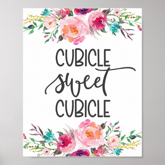 Kubicle, kantoor decor poster (Voorkant)