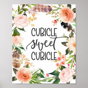 Kubicle, kantoor decor poster