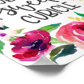 Kubicle, kantoor decor poster (Hoek)