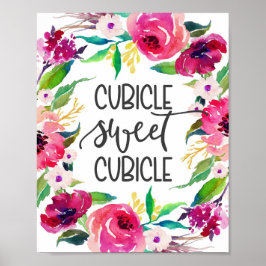 Kubicle, kantoor decor poster