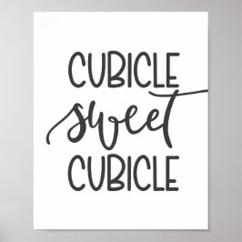 Kubicle (zoete kubbel) - Kantoor wanddecor Poster