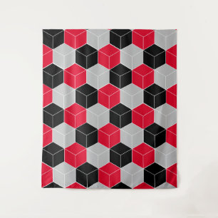 Kubiek 3D-patroon Wandkleed