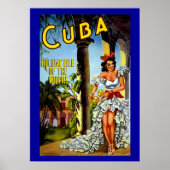  kubieke reisposter voor Cubaanse danseres Poster (Voorkant)