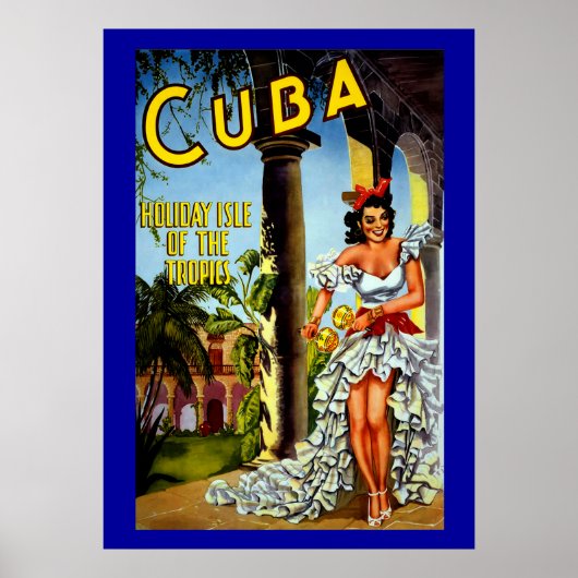  kubieke reisposter voor Cubaanse danseres Poster (Voorkant)
