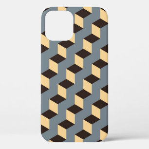 Kubieke trap: geometrisch zilveren Tegel Case-Mate iPhone Case