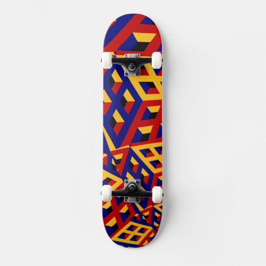 Kubisch patroon skateboard (Voorkant)