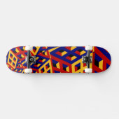 Kubisch patroon skateboard (Horizontaal)