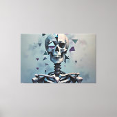 kubisch skelet canvas afdruk (Voorkant)