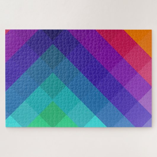 Kubische kleuren legpuzzel (Horizontaal)