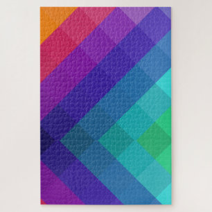 Kubische kleuren legpuzzel