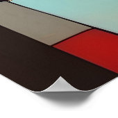 Kubisme Abstract Lady Face Poster (Hoek)