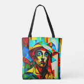 kubisme-Canvas tas (Achterkant)