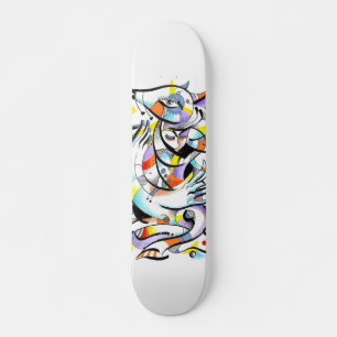 Kubisme hond skateboard dek