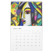Kubisme in de stijl van Picasso. 2024 Kalender (Jan 2027)