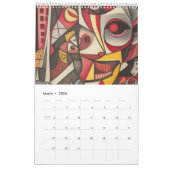 Kubisme in de stijl van Picasso. 2024 Kalender (Mar 2026)