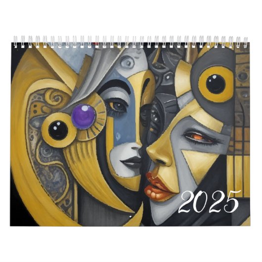 Kubisme in de stijl van Picasso. 2025 Kalender (Hoes)