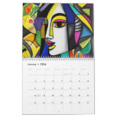 Kubisme in de stijl van Picasso. 2025 Kalender (Jan 2026)