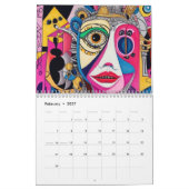 Kubisme in de stijl van Picasso. 2025 Kalender (Feb 2027)