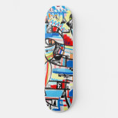 Kubisme jongen skateboards dek (Voorkant)