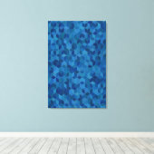 Kubisme Patroon Abstract Canvas Kunst (Insitu (Houten vloer))