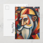 Kubisme Sinterklaas Feestdagenkaart (Voorkant / Achterkant)