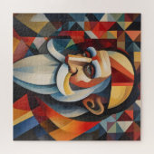 Kubisme Sinterklaas Legpuzzel (Horizontaal)