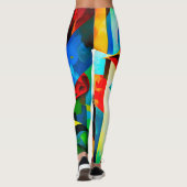 Kubisme Stijlvolle vrouwen Leggings (Achterkant)