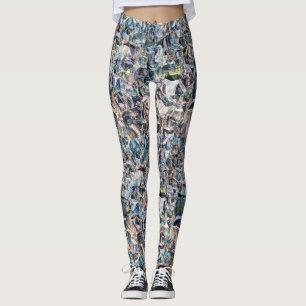 kubisme verdraaiing leggings