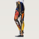 Kubisme Wijn Thema's: Flessen & Druiven Leggings (Links)