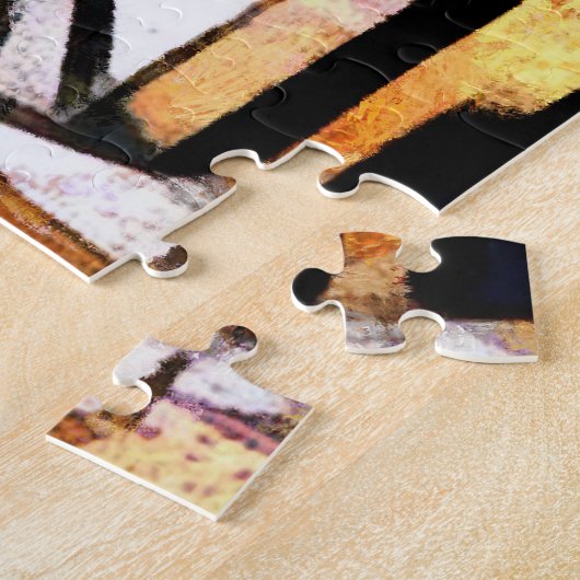 Kubisme Wijn Thema's: Flessen & Druiven Legpuzzel (Zijkant)