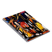 Kubisme Wijn Thema's: Flessen & Druiven Notitieboek (Rechterzijde)