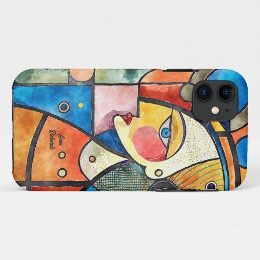 Kubismeontwerp Case-Mate iPhone Case (Achterkant (horizontaal))